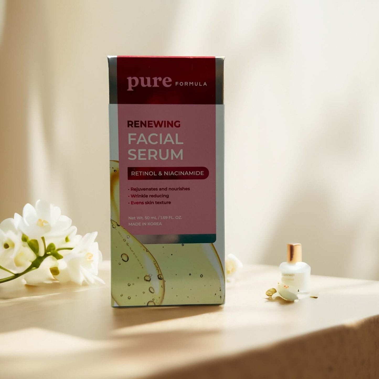 Retinol Niacinamide Anti-Aging Facial Serum by Pure Formula