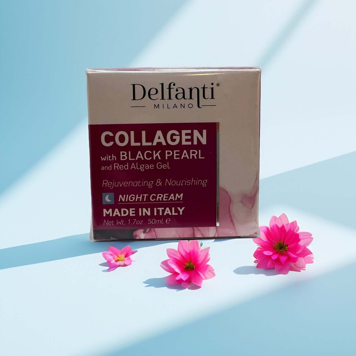 Delfanti Milano Collagen Night Cream with Black Pearl