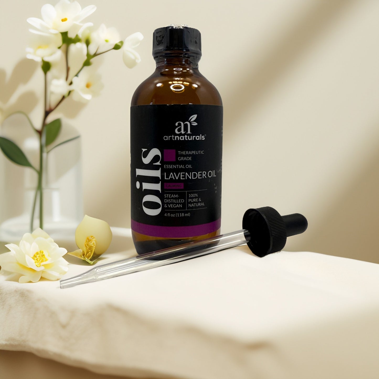 ArtNaturals Pure Lavender Essential Oil – 4 oz Aromatherapy Grade + Dropper - Queen City Skincare