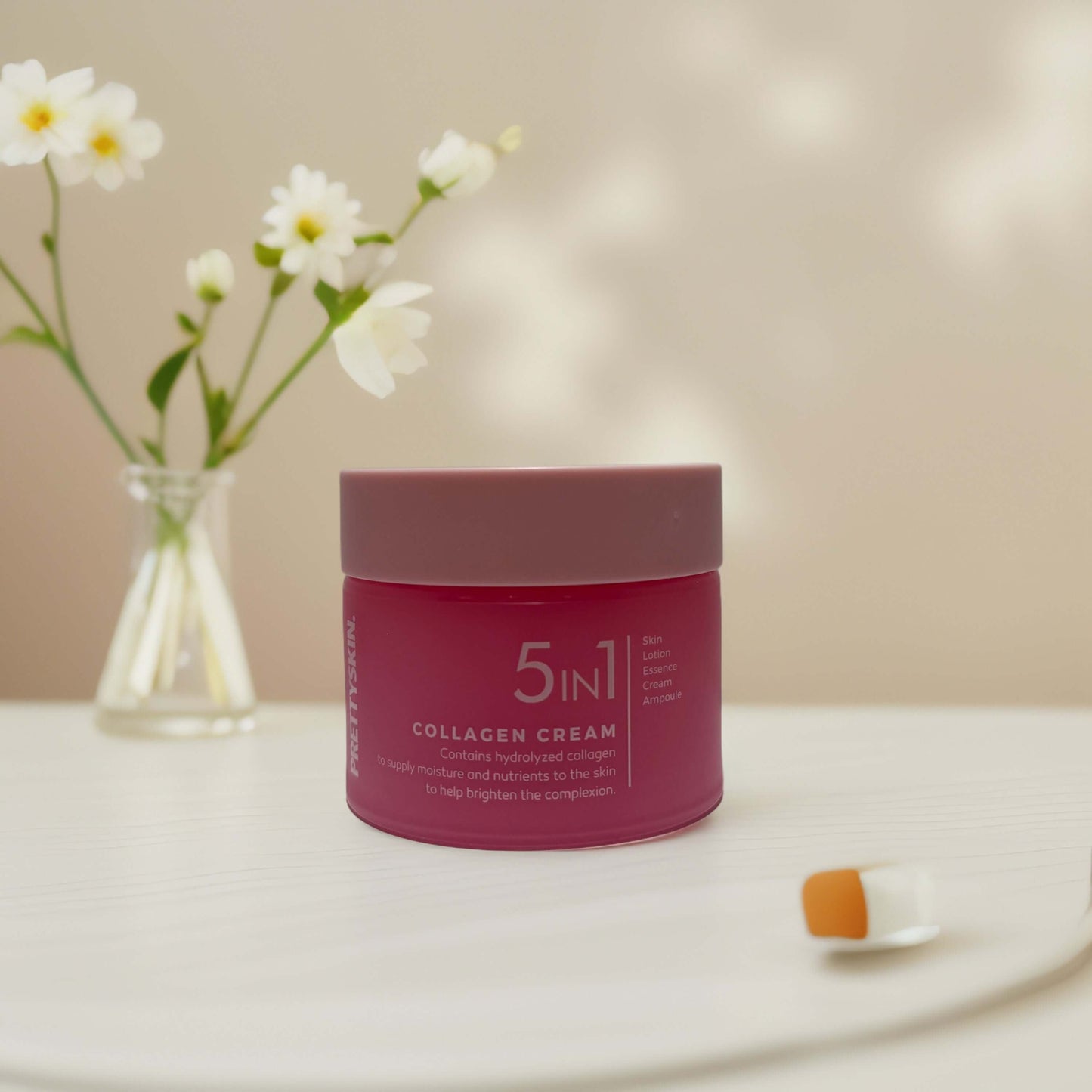 Firming & Moisturizing | 5 in 1 Collagen Cream by Prettyskin – 1.7 fl oz