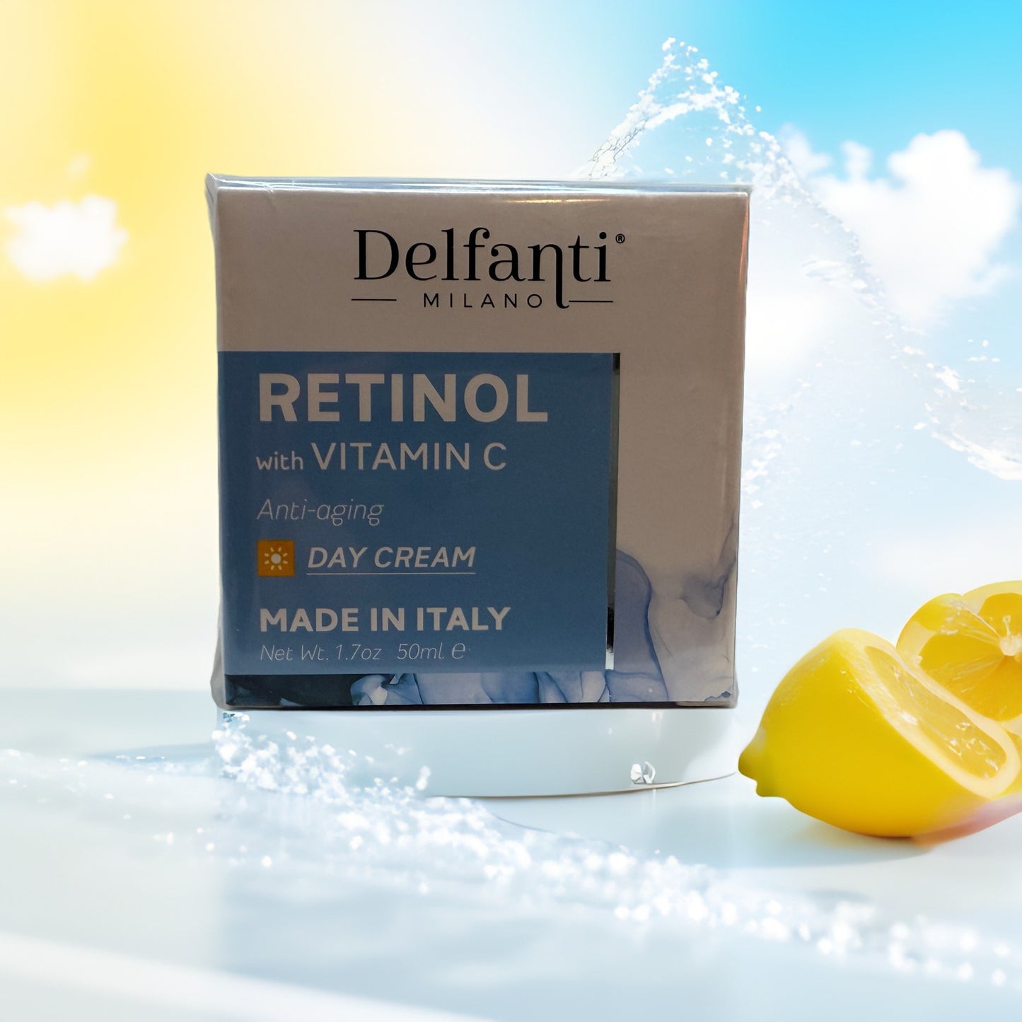 Delfanti Milano Retinol + Vitamin C Duo – Day & Night Creams, Made in Italy - Queen City Skincare