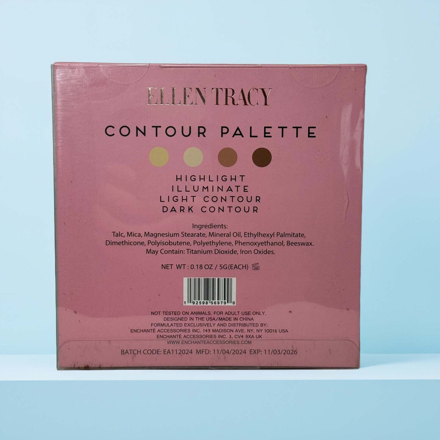 Ellen Tracy Face Palette Duo Contour + Shimmer Glow Highlighter & Blush Set - Queen City Skincare