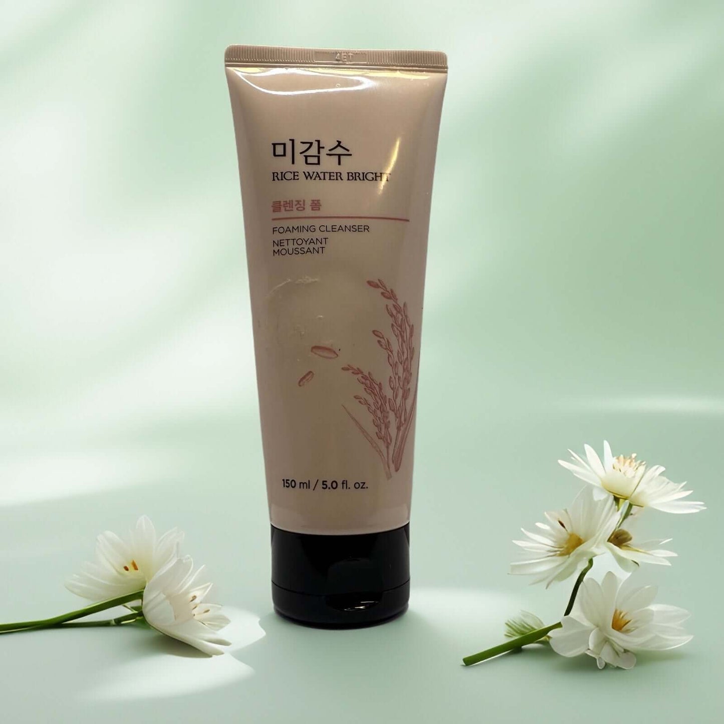 Rice Water Bright Foaming Cleanser by The Face Shop 5oz tube