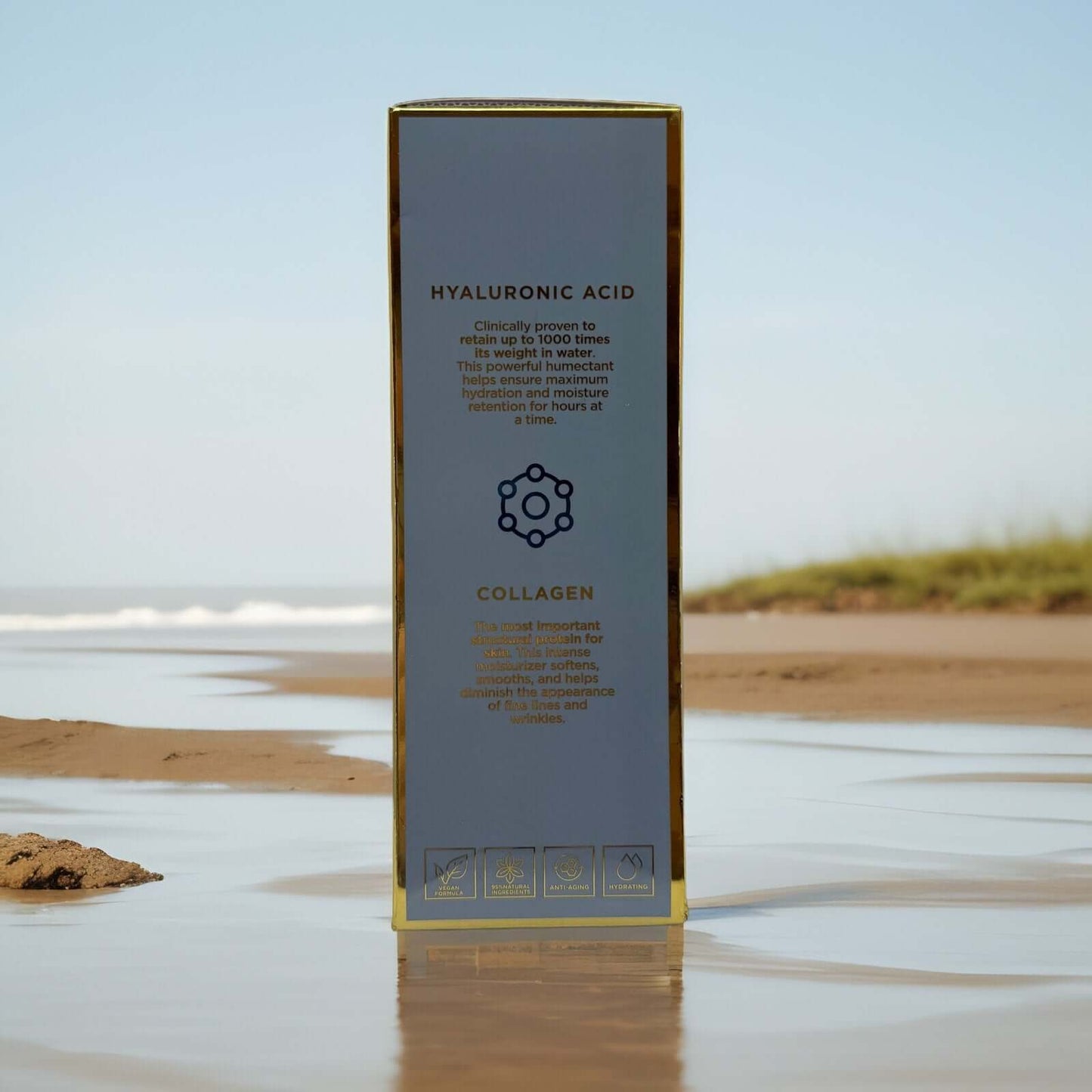 Skin Ceremony Hyaluronic Acid and Collagen benefits box