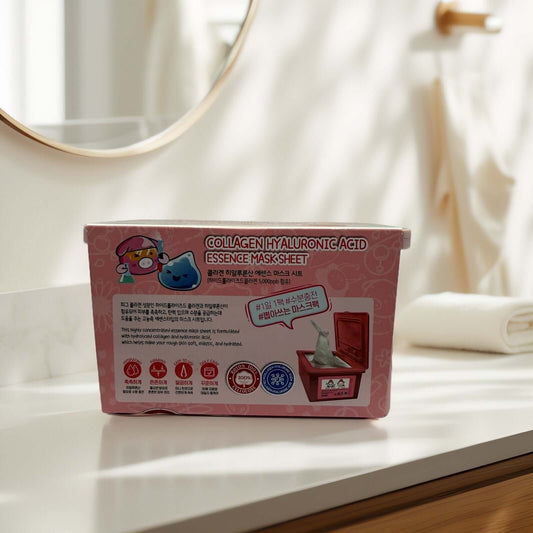 Esfolio collagen hyaluronic acid essence mask pack, 30 pcs.