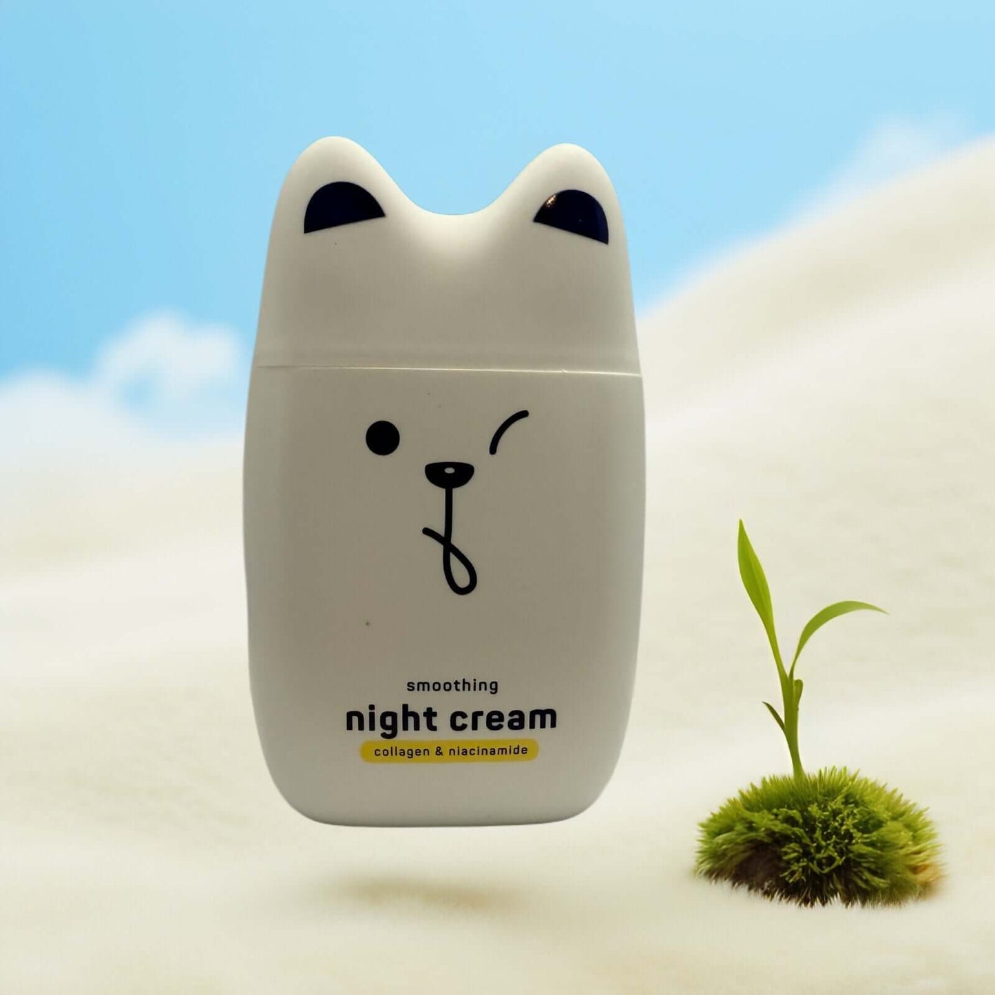 SpaLife Collagen Smoothing Night Cream in dog-shaped jar