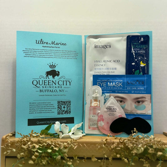 Queen City Skincare Ultra Marine kit for hydration and spa night.
