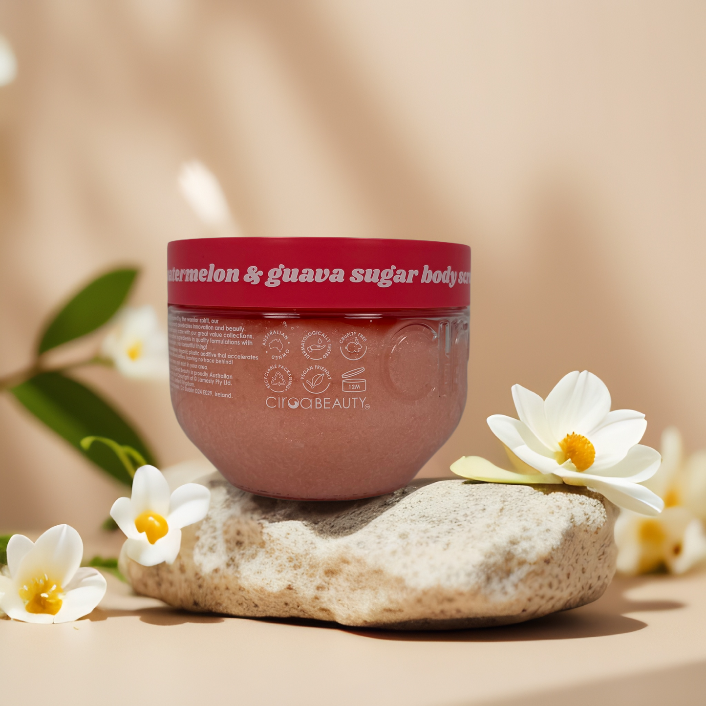 Clarifying Smoothness | Watermelon & Guava Sugar Body Scrub from Circa Beauty – 21.1 fl oz