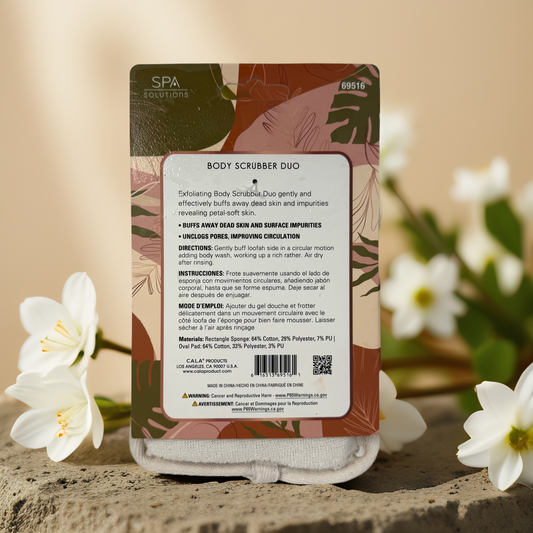Exfoliating Comfort | Body Scrubber Duo by SPA Solutions – 2 Piece Set