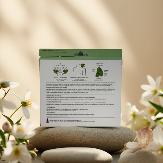 Sculpt & De-Stress | Jade Gua Sha Facial Duo by Grace Harvest