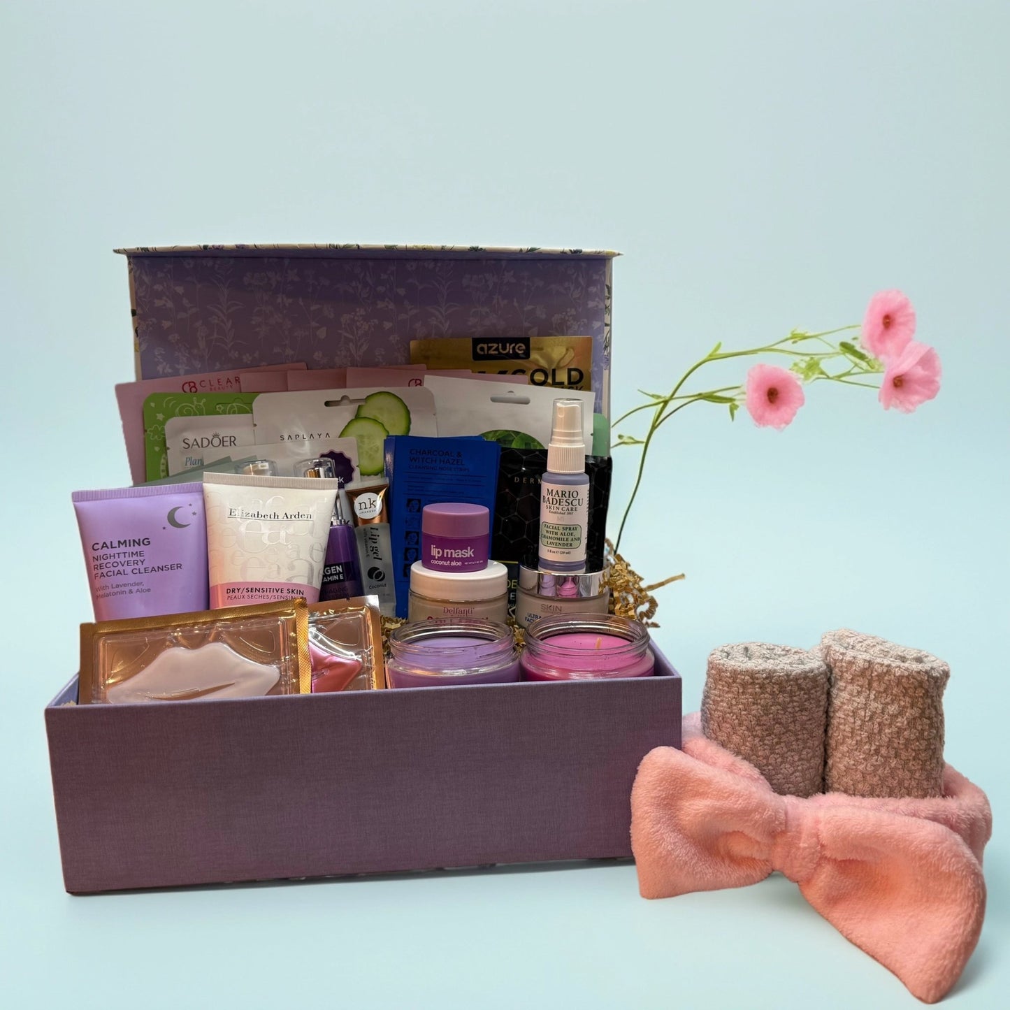 Treat Yo - Self: Ultimate Anti - aging Renew Package – Lavender & Chamomile Self - Care Gift Box - Queen City Skincare