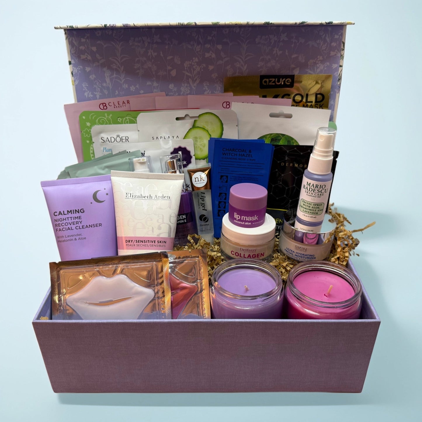 Treat Yo - Self: Ultimate Anti - aging Renew Package – Lavender & Chamomile Self - Care Gift Box - Queen City Skincare