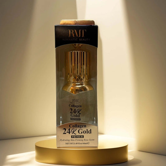 RMT Romantic Beauty 24K Gold Primer in elegant packaging