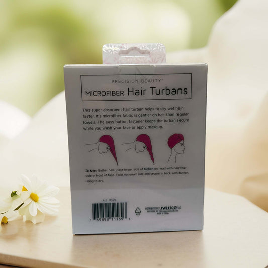 Frizz-Fighting Dry Time Hero | Microfiber Hair Turban from Precision Beauty