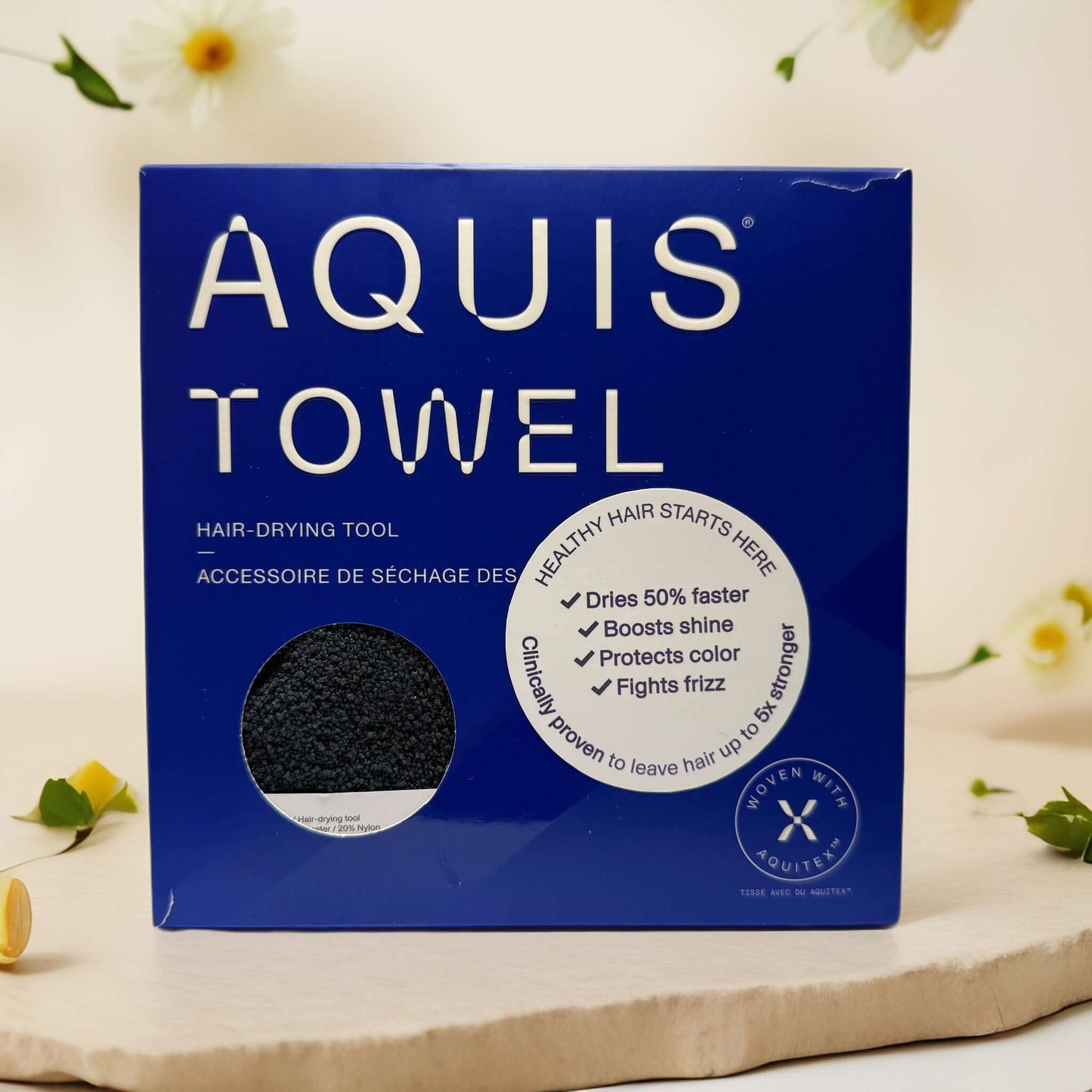 Faster Drying, Less Damage | Hair-Drying Towel from AQUIS - Black