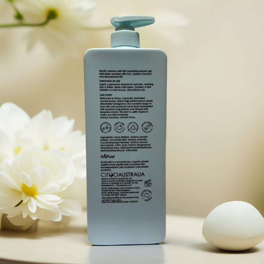 Nourish & Hydrate | Coconut & Macadamia Shower Gel from CIROA - 33.8 fl oz