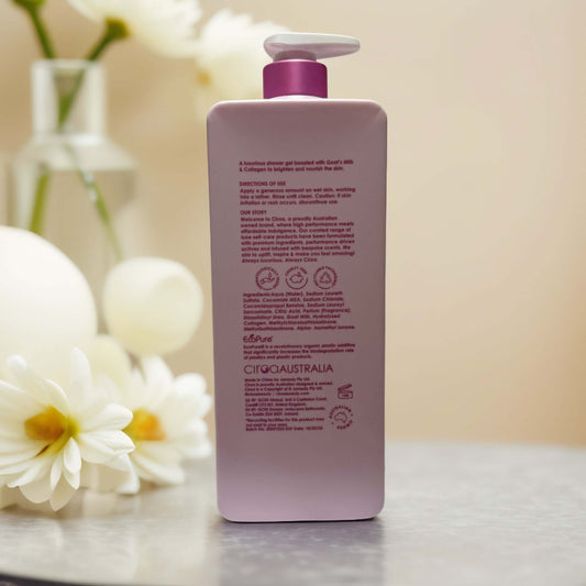 Brighten & Nourish | Goat's Milk & Collagen Shower Gel from CIROA - 33.8 fl oz