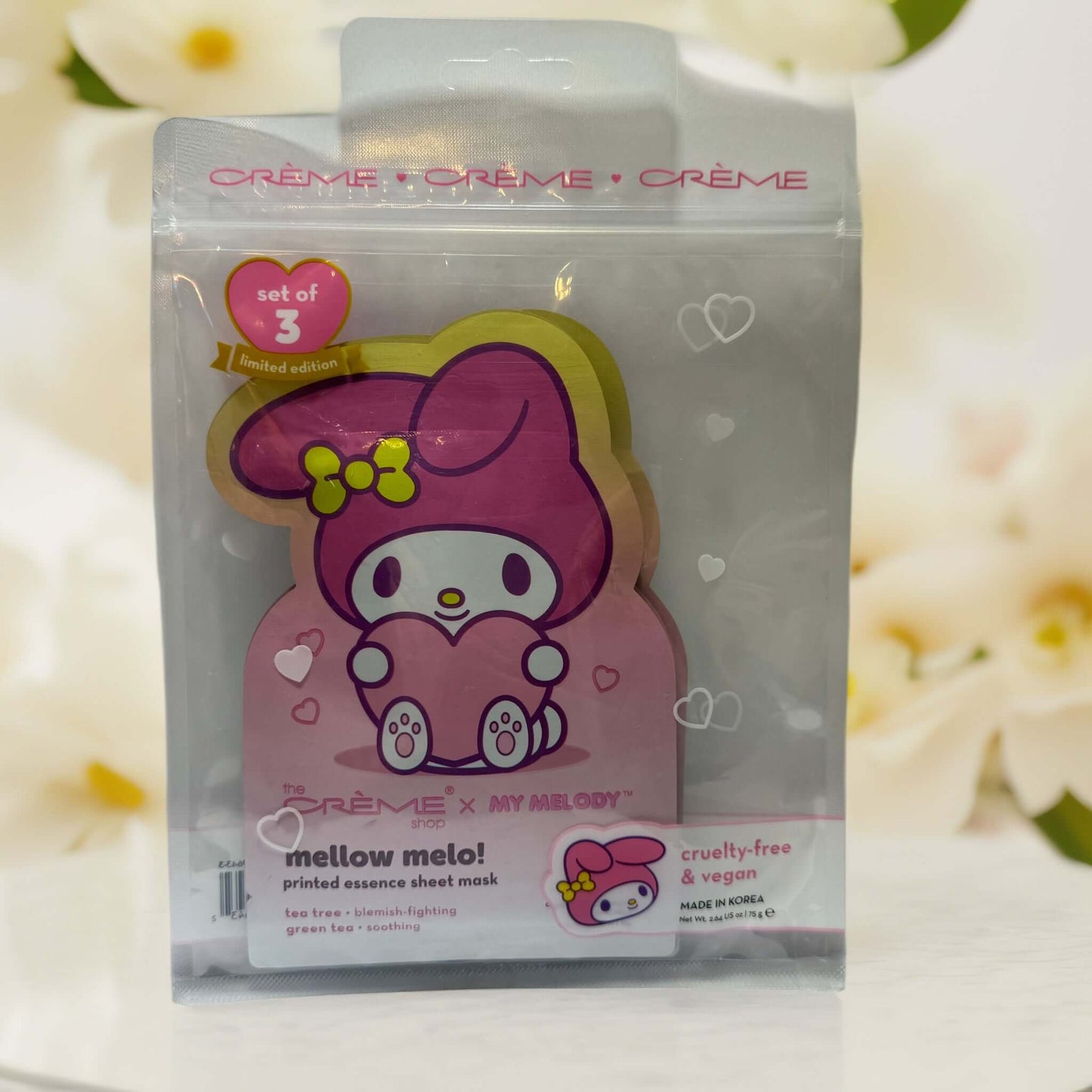 Blemish-Fighting & Soothing | Mellow Melo! My Melody Sheet Mask Set - 3-Pack