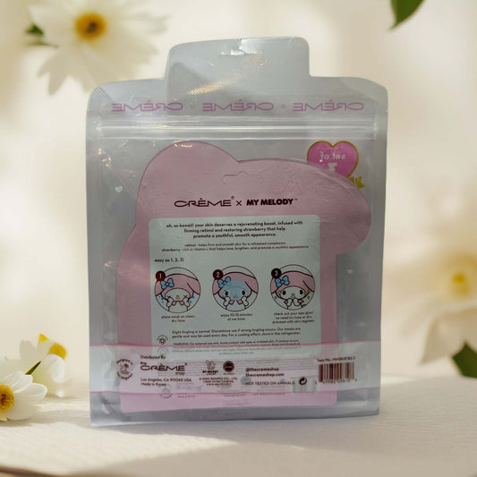 Glow & Go | My Melody Berry Kawaii Sheet Mask Set, The Crème Shop - 3-Pack