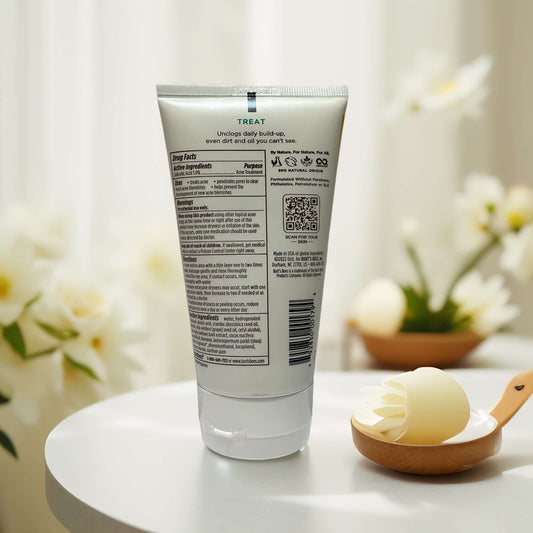 Clear Skin Support | Burt's Bees Acne Scrub with Cica & Salicylic - 4.0 fl oz