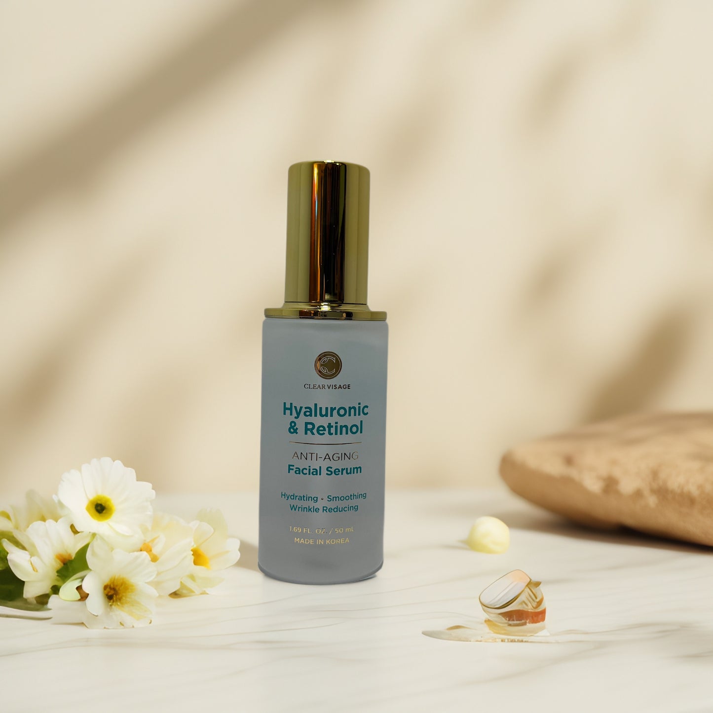 Plump + Smooth | HA & Retinol Anti-Aging Facial Serum 1.7 fl oz Ð Clear Visage