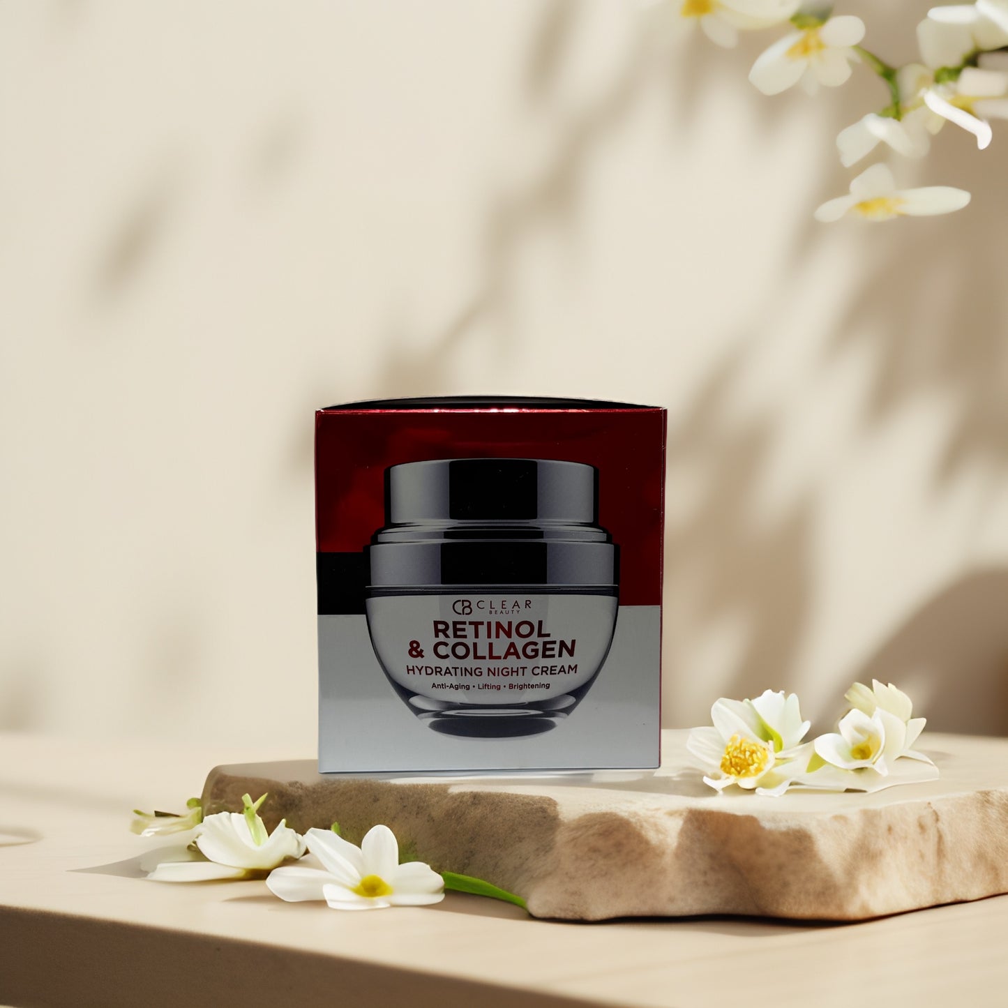 Anti-Aging & Firm | Retinol & Collagen Night Cream, by Clear Beauty - 1.7 fl oz