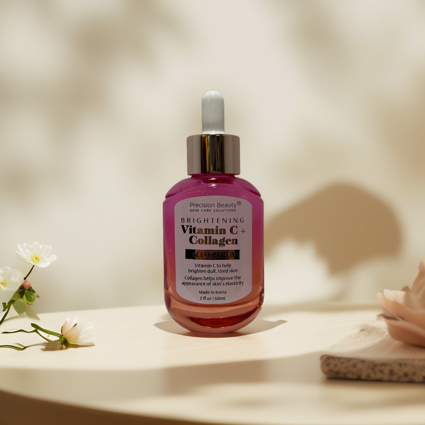 Brighten & Firm | Vit C & Collagen Facial Serum, by Precision Beauty - 2.0 fl oz