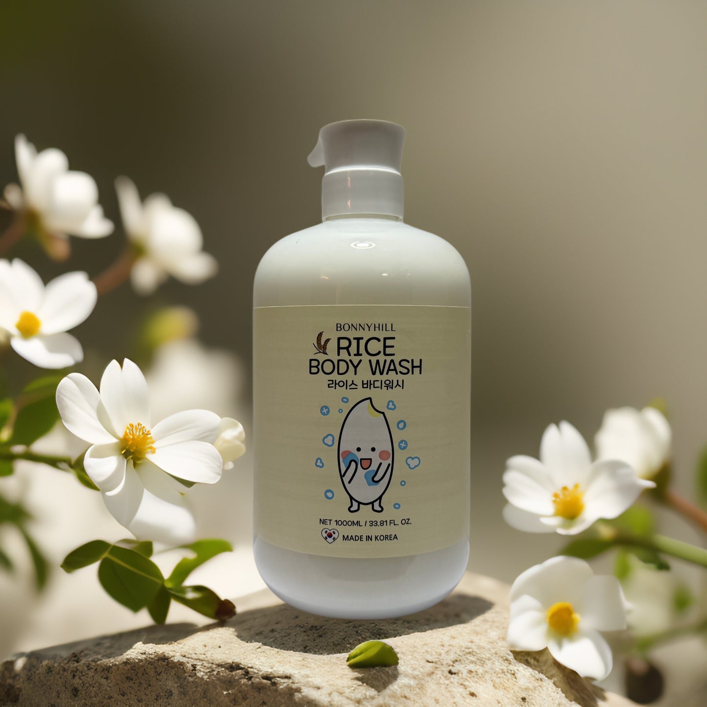 Hydrating & Brightening | Rice Body Wash by Bonnyhill – 33.8 fl oz
