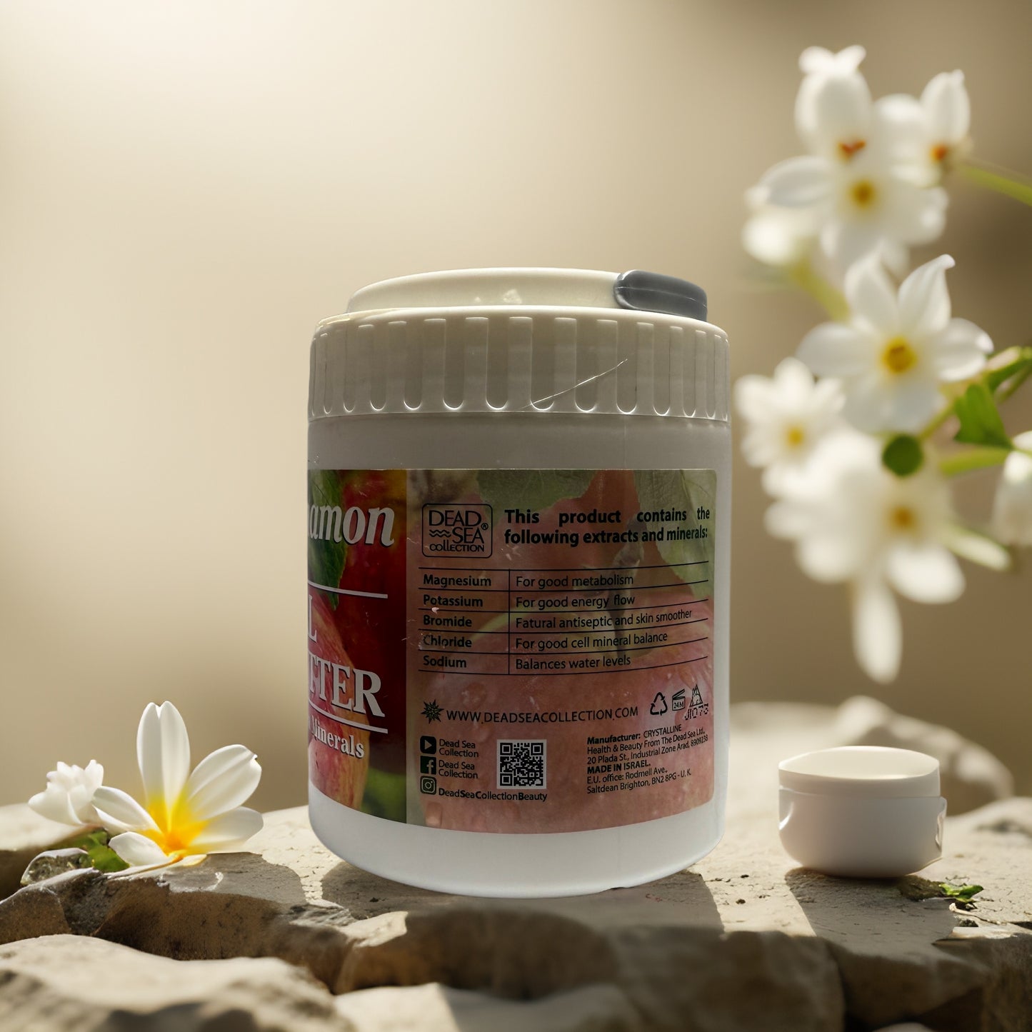 Apple Cinnamon Mineral Body Butter from Dead Sea Collection, 16.9 fl oz, featuring soothing natural ingredients.