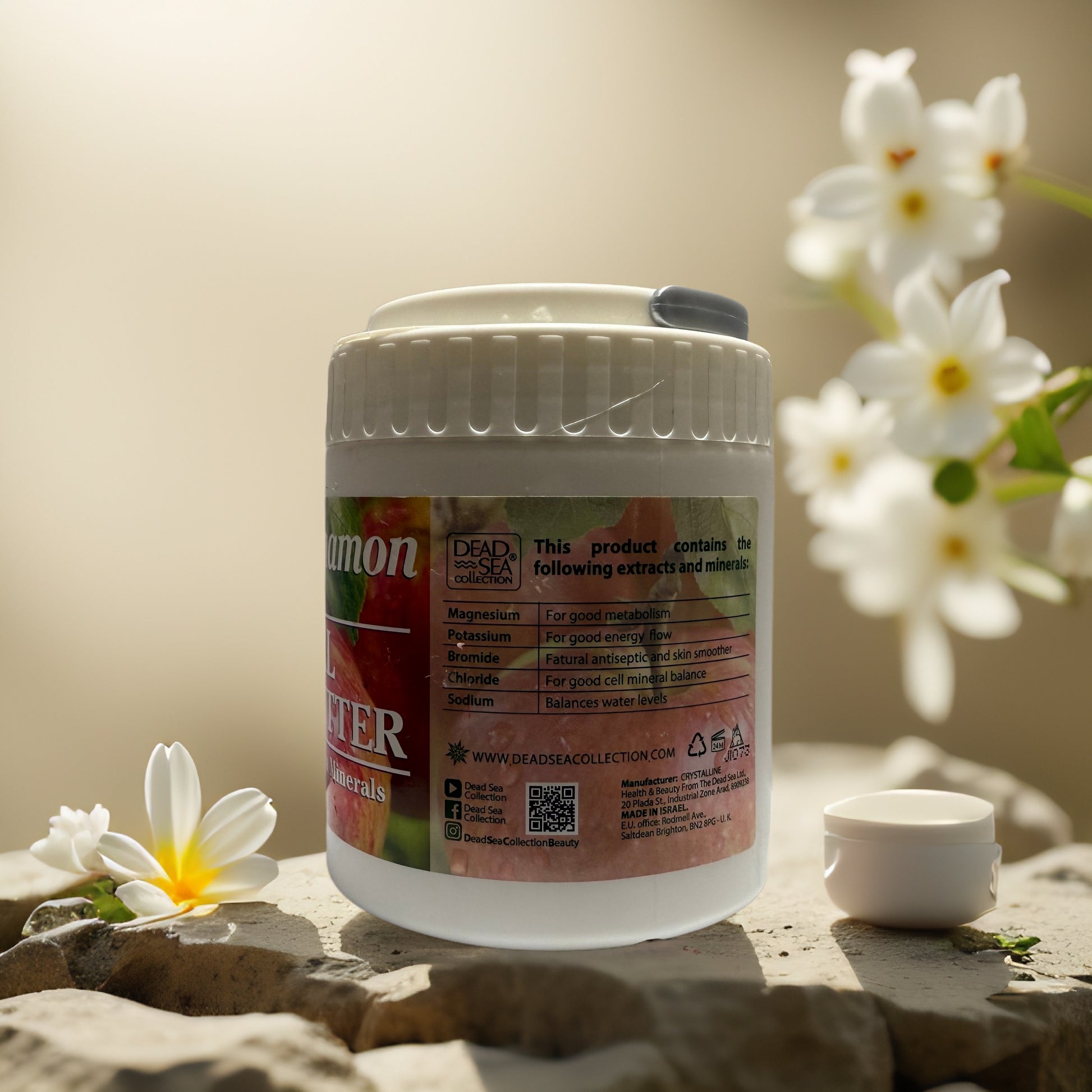 Apple Cinnamon Mineral Body Butter from Dead Sea Collection, 16.9 fl oz, featuring soothing natural ingredients.