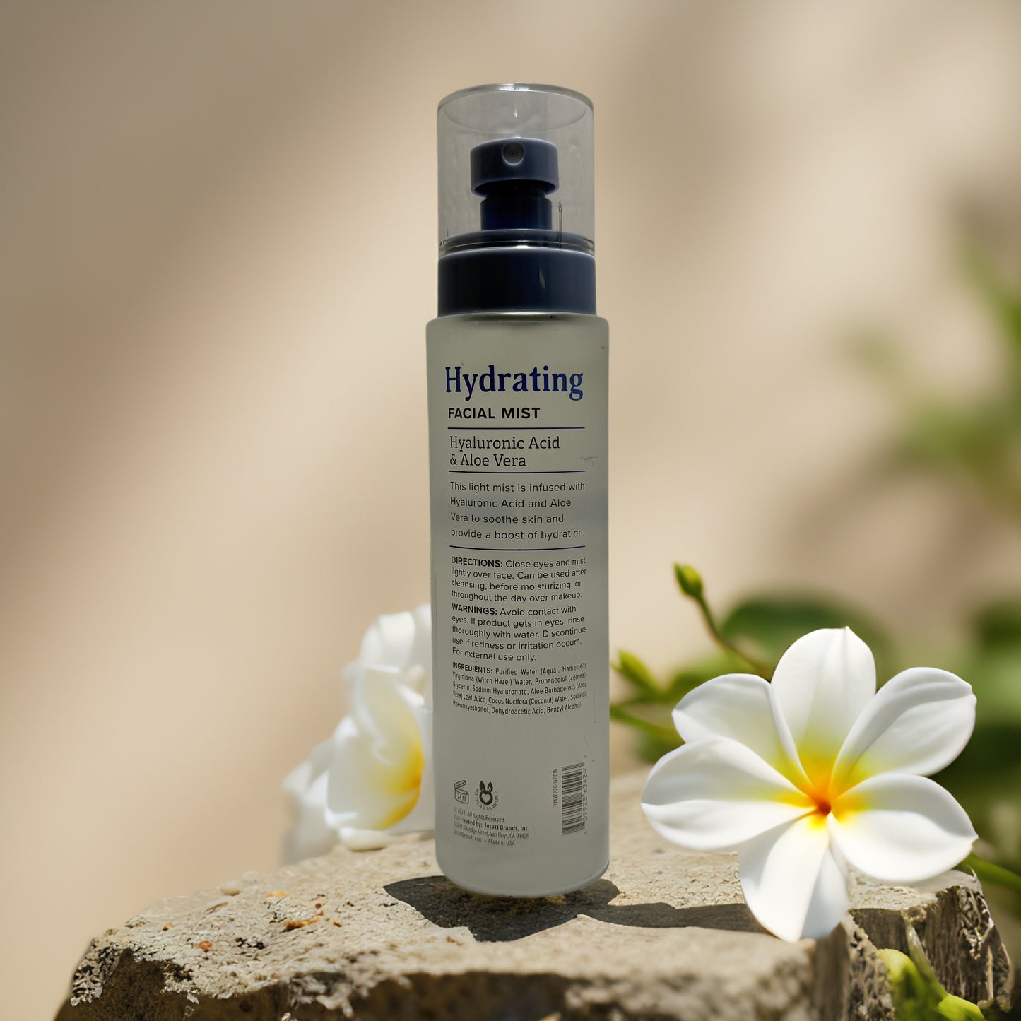 Instant Hydration Facial Mist with Hyaluronic Acid & Aloe, 6.0 fl oz, for soothing and refreshing skin.