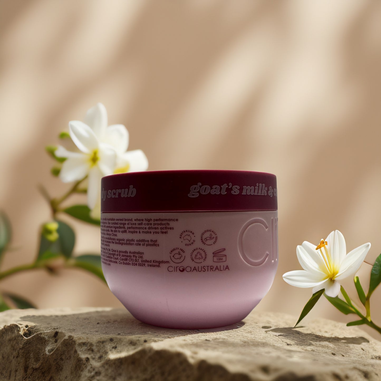 Brightening Body Polish | Goat’s Milk & Collagen Scrub by Cirqa – 21.2 oz