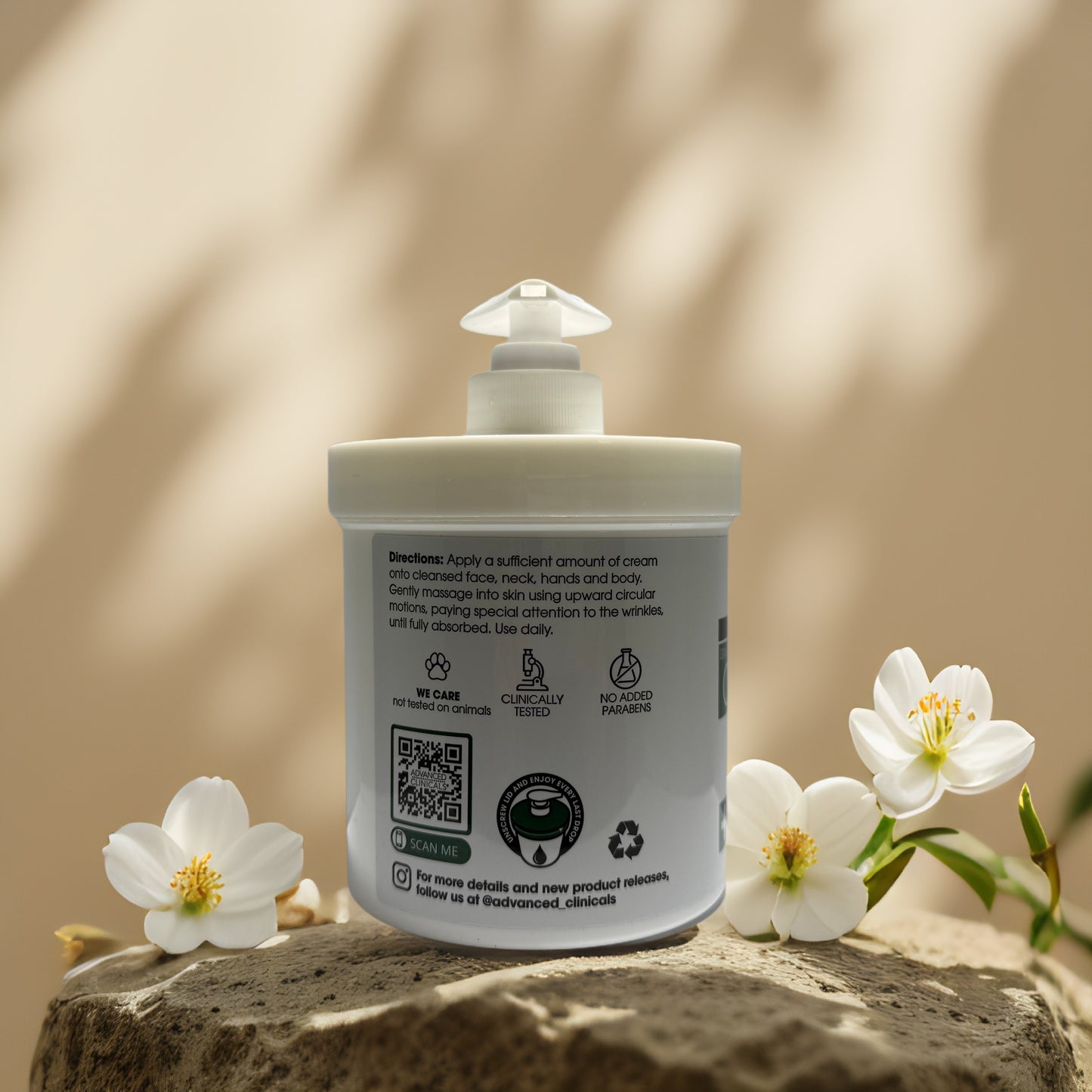 Firming & Toning | Collagen Skin Rescue Cream by Advanced Clinicals – 16 oz