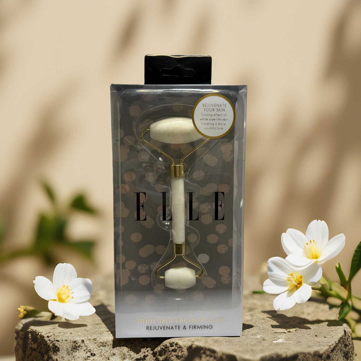 Facial Sculpting & Relaxation | Jade Facial Roller by Elle – 1 ct