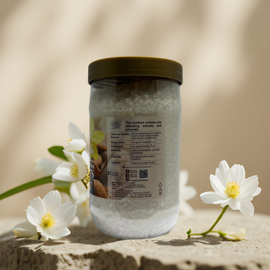Balancing Body Soak | Almond Vanilla Dead Sea Bath Salts by Dead Sea Collection – 34.2 oz