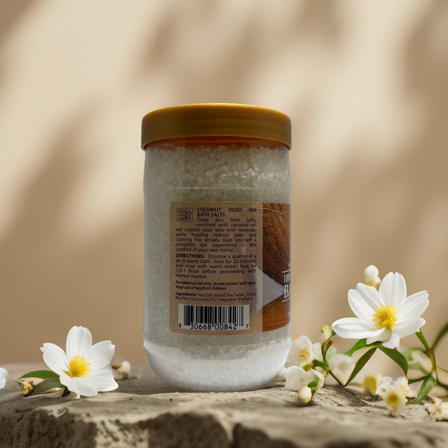 Hydrating Mineral Soak | Coconut Dead Sea Bath Salts by Dead Sea Collection – 34.2 oz