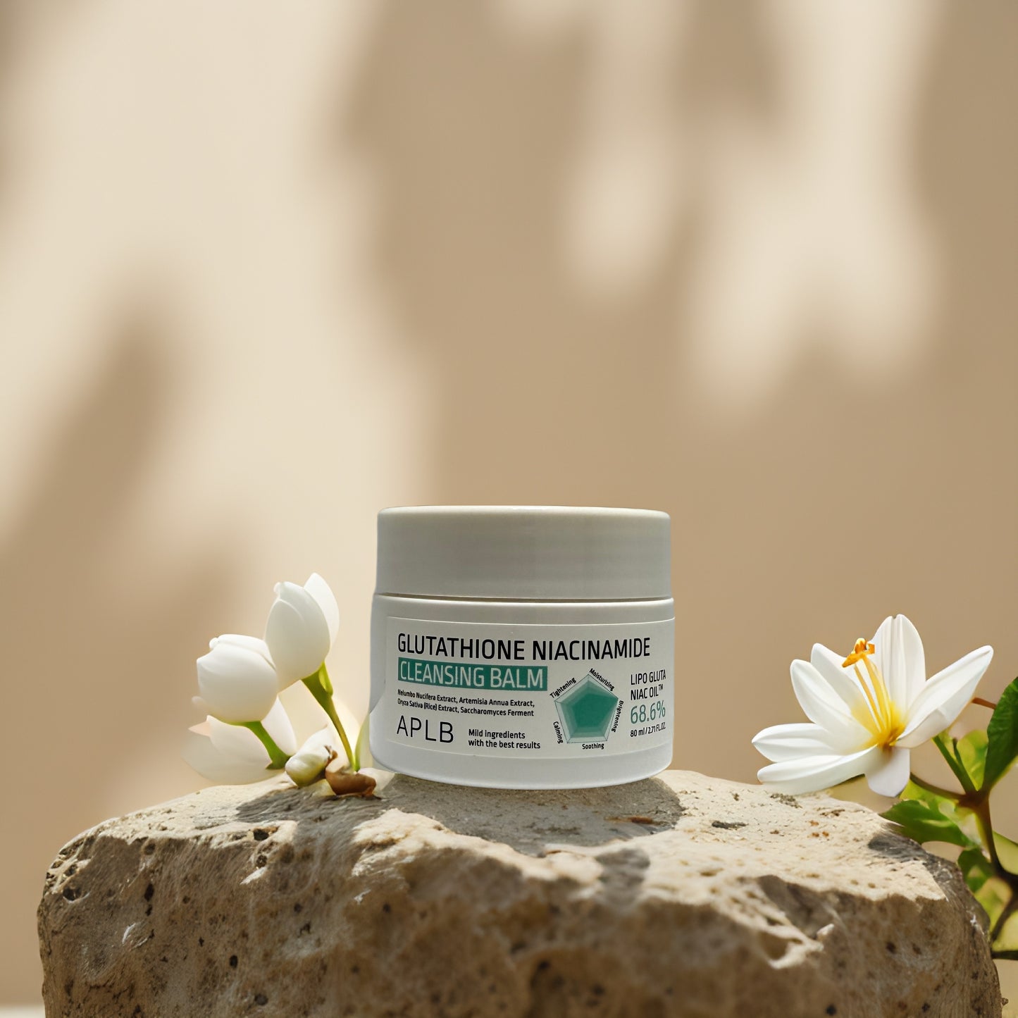 Brightening & Calming | Glutathione Niacinamide Cleansing Balm by APLB – 2.7 fl oz