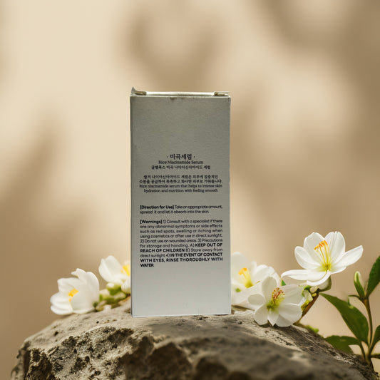Glowing & Hydrating | Rice Niacinamide Serum from GLAMFOX – 1.7 fl oz