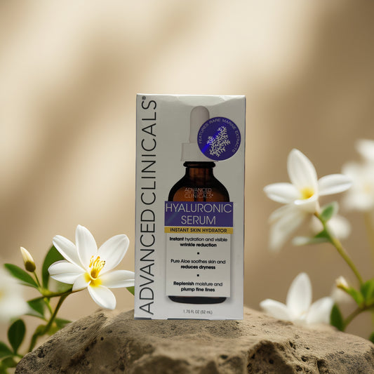 Hydration & Wrinkle Relief | Hyaluronic Serum by Advanced Clinicals – 1.75 fl oz