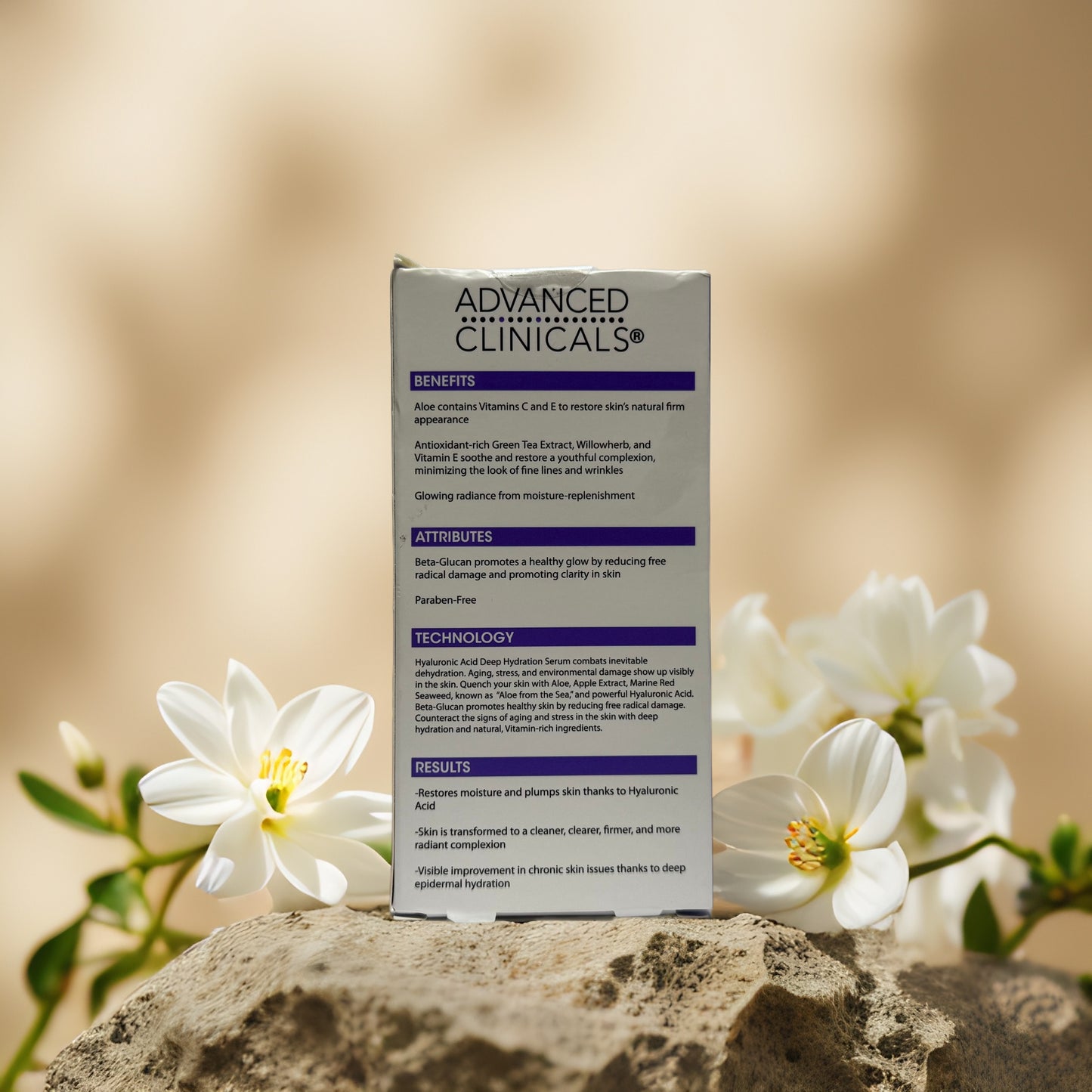 Hydration & Wrinkle Relief | Hyaluronic Serum by Advanced Clinicals – 1.75 fl oz