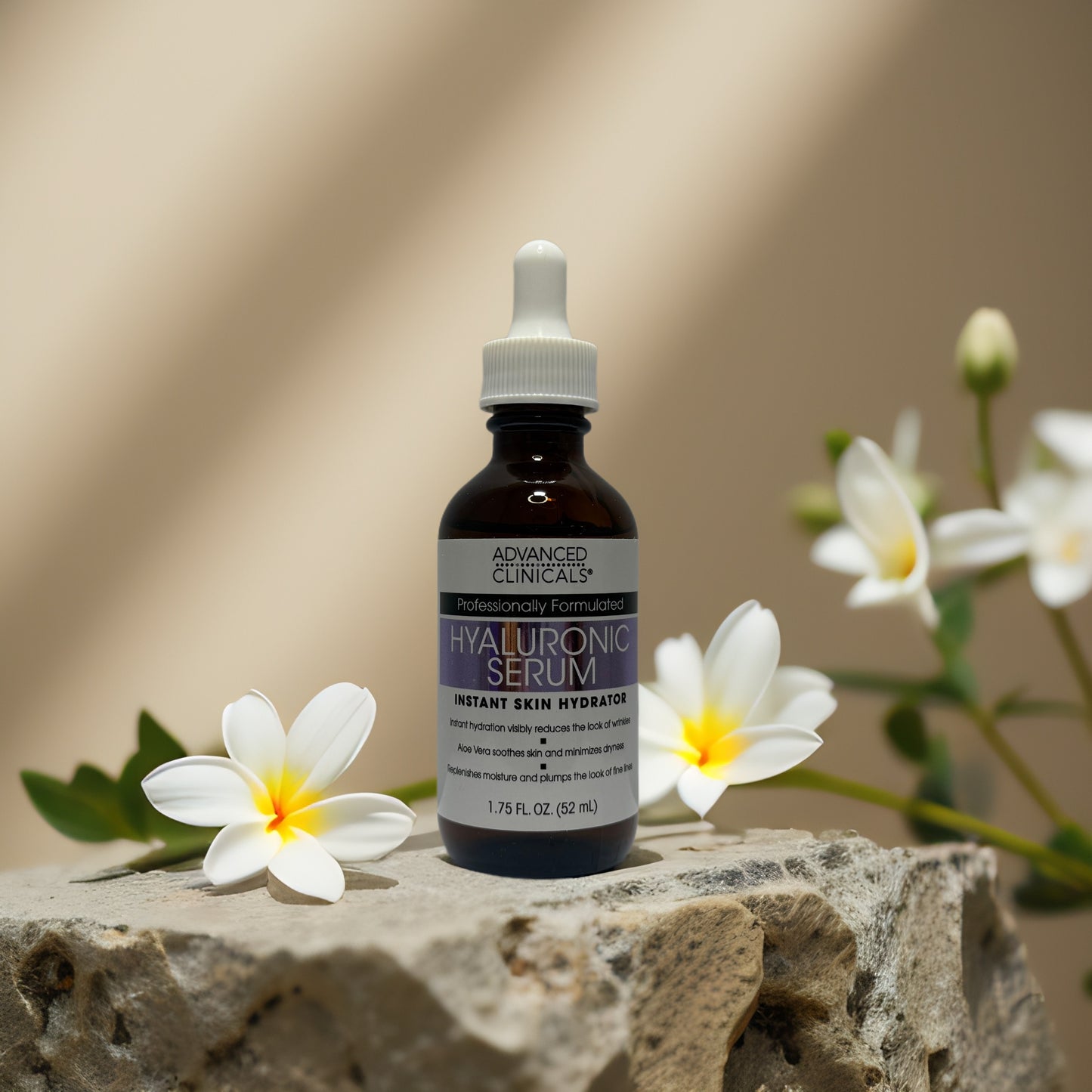 Hydration & Wrinkle Relief | Hyaluronic Serum by Advanced Clinicals – 1.75 fl oz