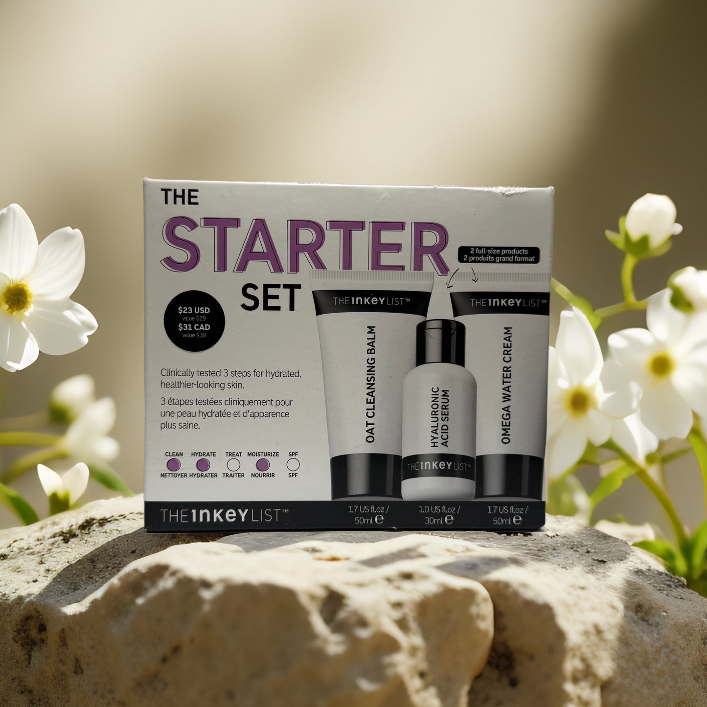 Complete Hydration Routine | The Starter Set by The Inkey List – 3-Piece Kit