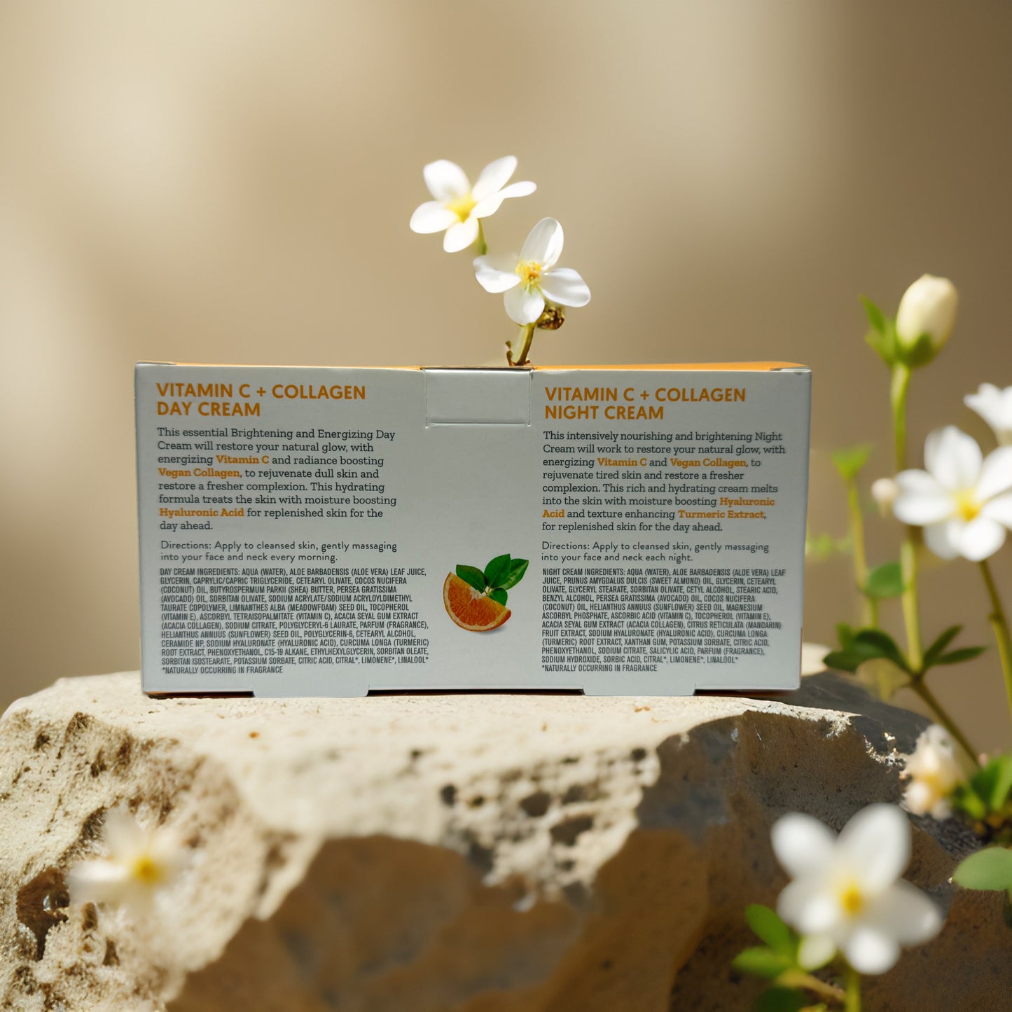 24-Hour Glow | Vitamin C + Collagen Cream Duo by By Nature – 4.2 oz total