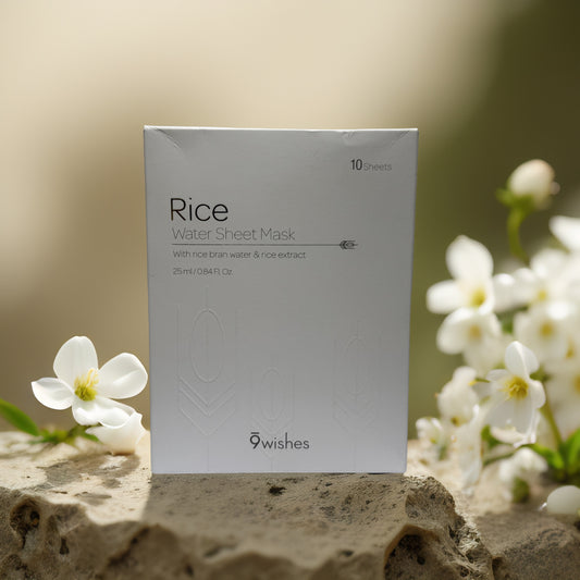 Radiance & Moisture Boost | Rice Water Sheet Mask from 9wishes – 0.8 fl oz (each)