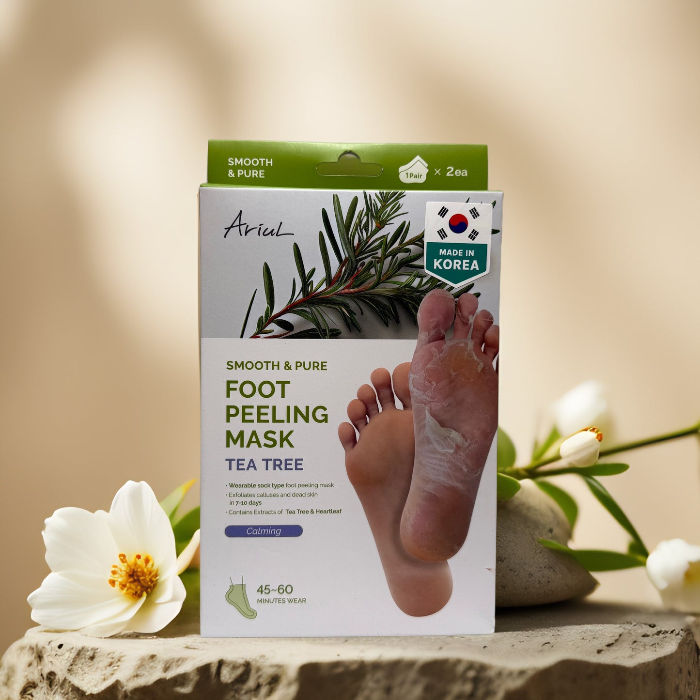 Exfoliate & Soothe | Foot Peeling Mask with Tea Tree by Ariul – 1 Pair
