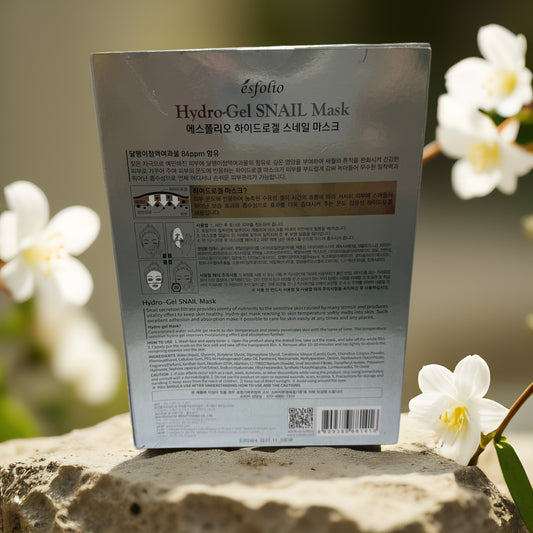 Vitality Boost | Hydro-Gel Snail Mask from Esfolio – 0.99 fl oz (8 Pack)