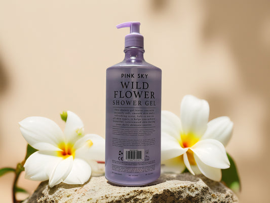 Softening + Rejuvenating | Wild Flower Shower Gel by Pink Sky – 33 fl oz