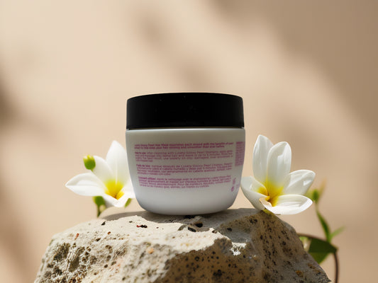 Frizz Control & Shine | Glossy Pearl Hair Mask by Luseta – 16.9 fl oz