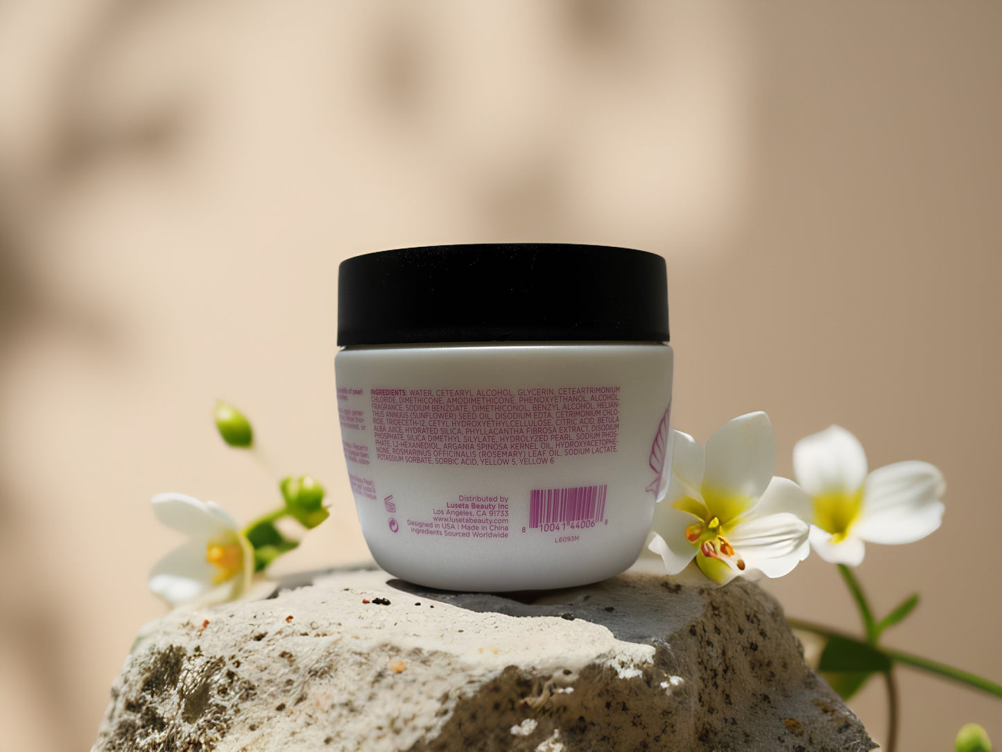 Frizz Control & Shine | Glossy Pearl Hair Mask by Luseta – 16.9 fl oz
