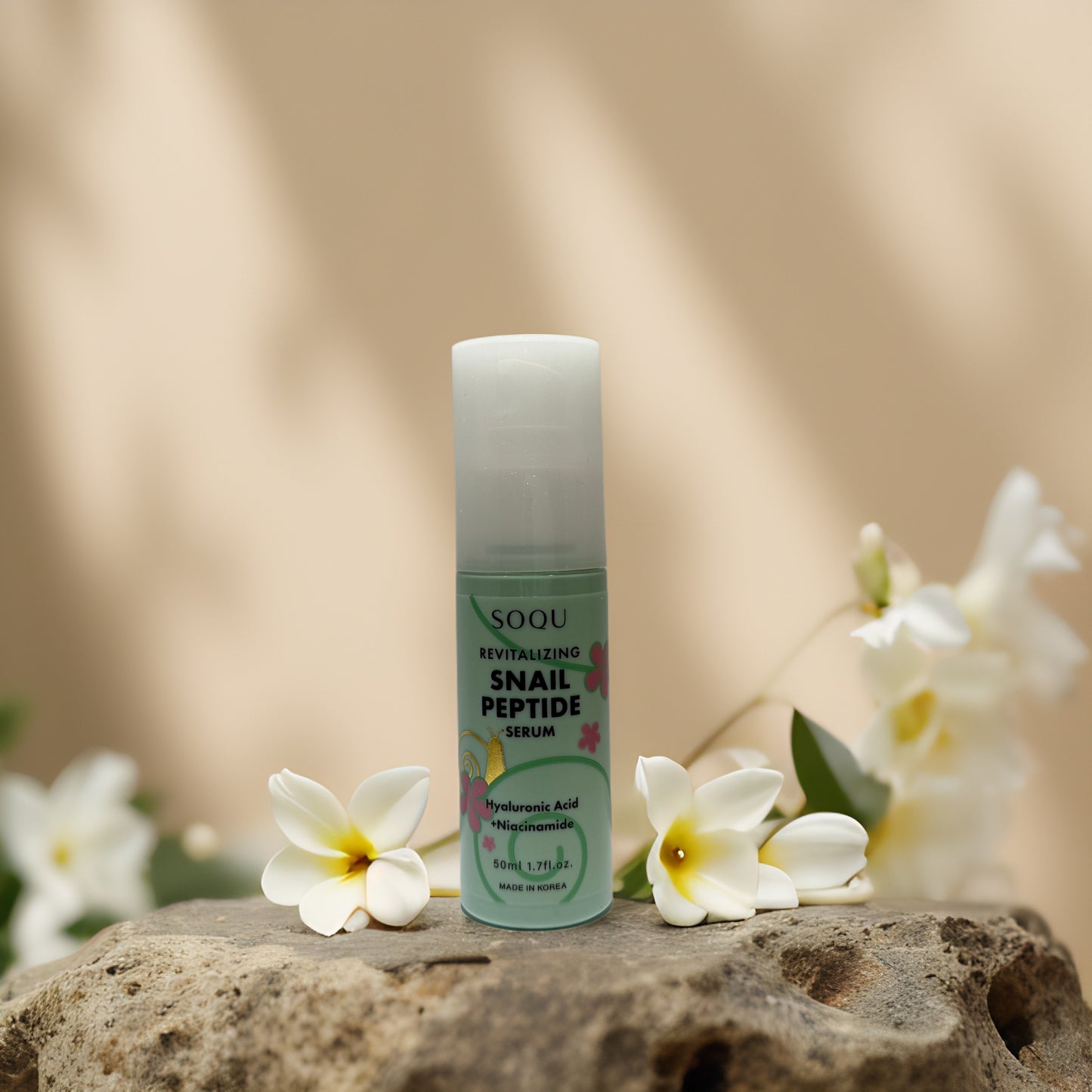 Hydration + Barrier Repair | Snail Peptide Facial Serum by Soqu – 1.7 fl oz